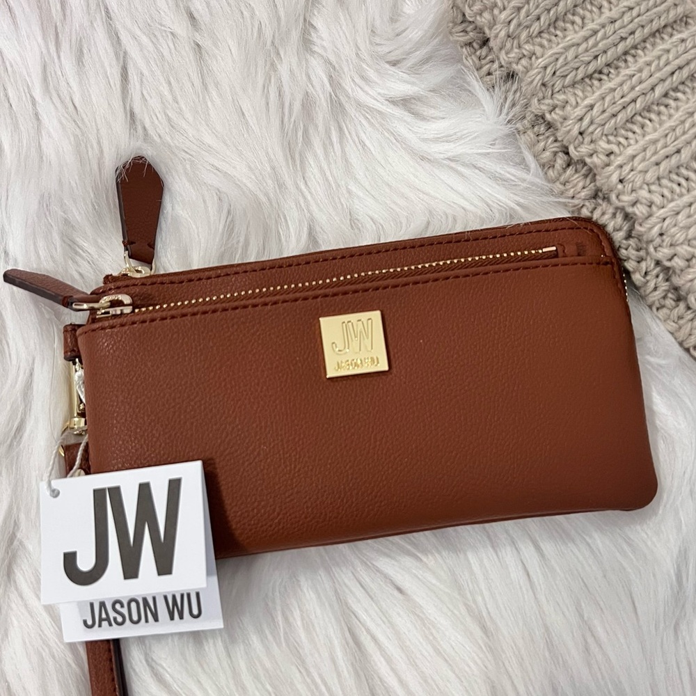 Jason Wu Cognac Wristlet Wallet
